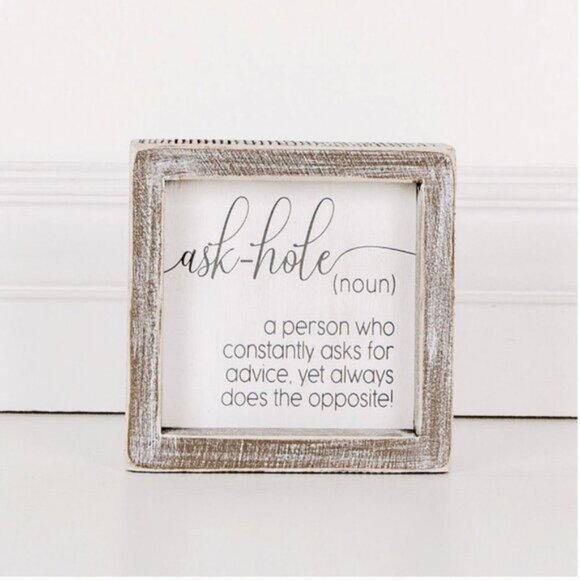 AskHole Sign - Picture 1 of 2